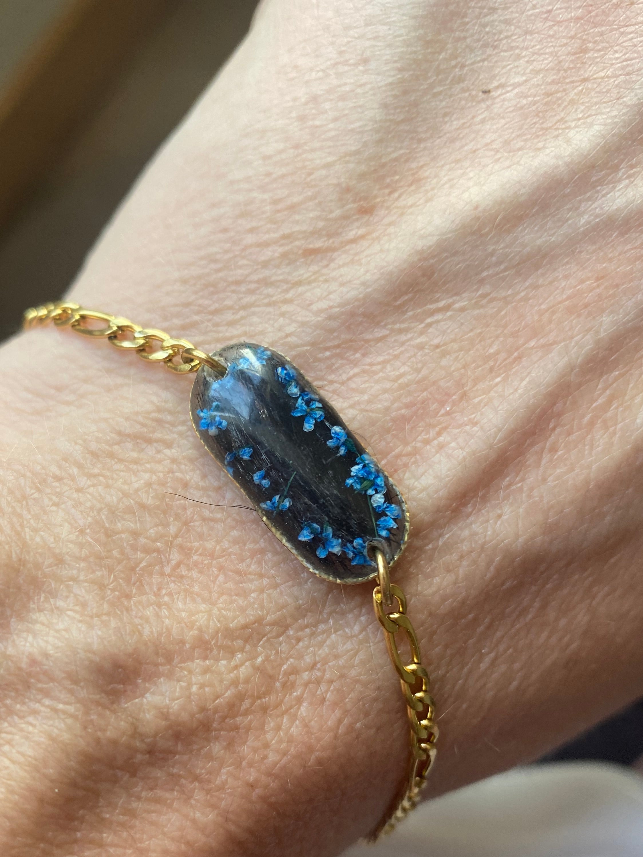 Bracelet blue (18 cm+ 5 cm)