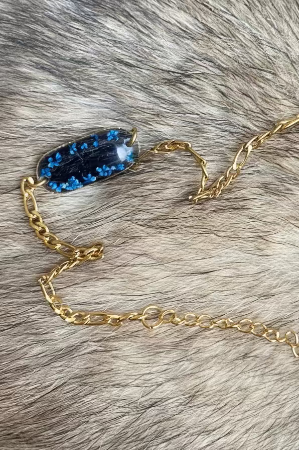 Bracelet blue (18 cm+ 5 cm)