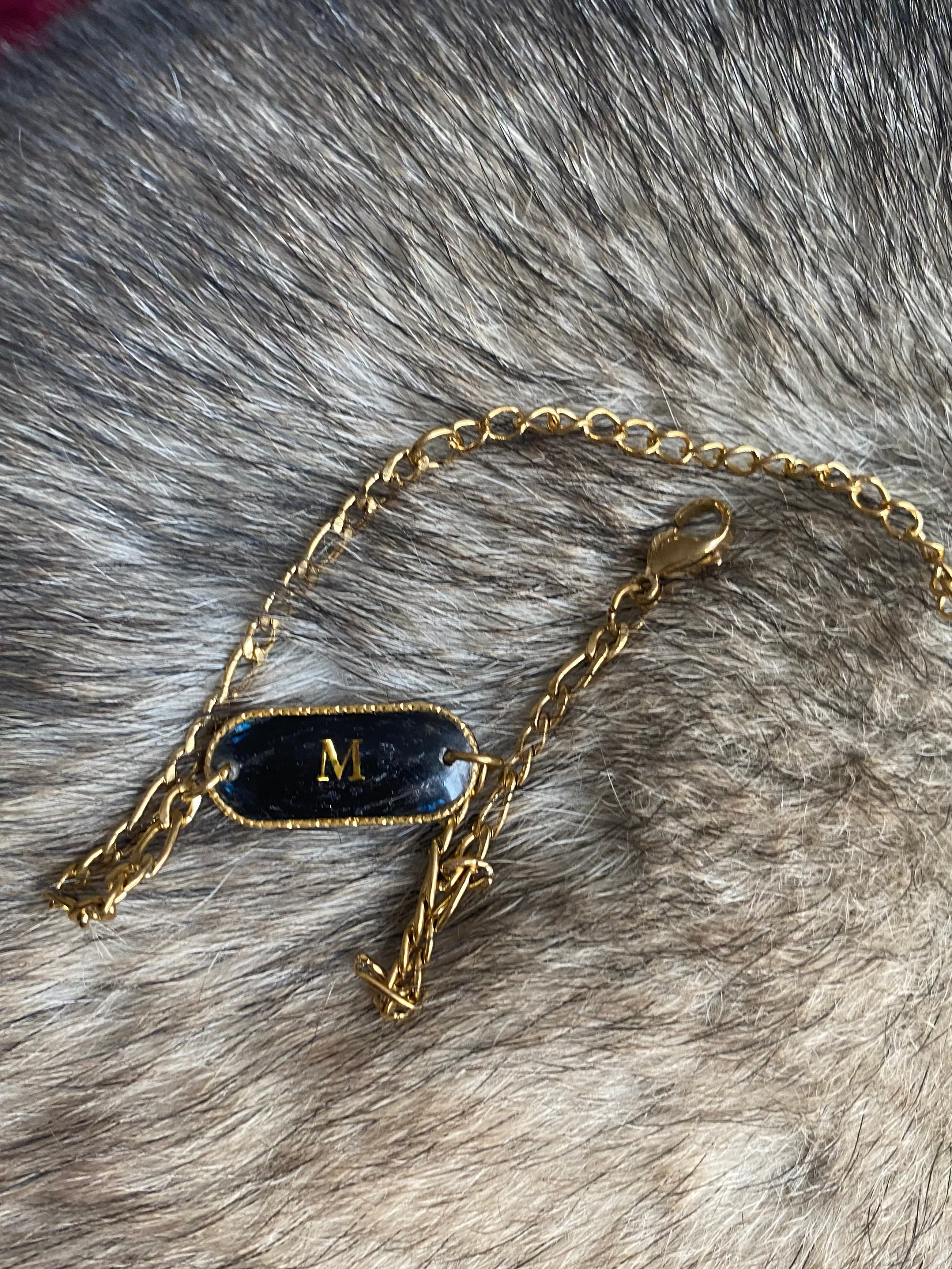Bracelet blue (18 cm+ 5 cm)